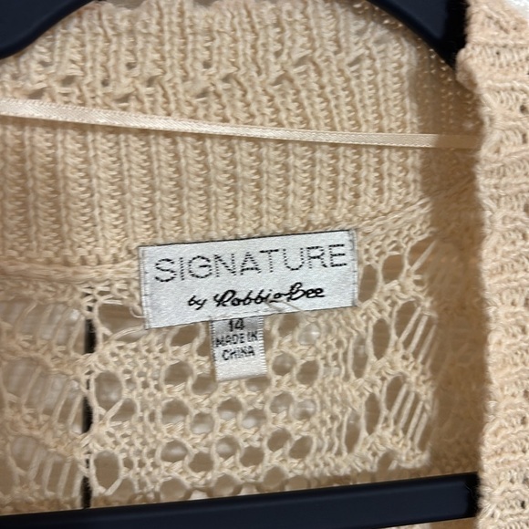 Signature by Robbie Bee Cardigan Shawl Vest Bolero Size 14 - Picture 2 of 4